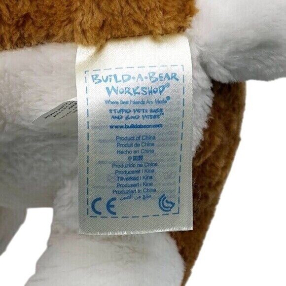 Build a Bear Boxer Dog Plush Brown White 16" Stuffed 2014 Standing Puppy Bulldog - Picture 8 of 11